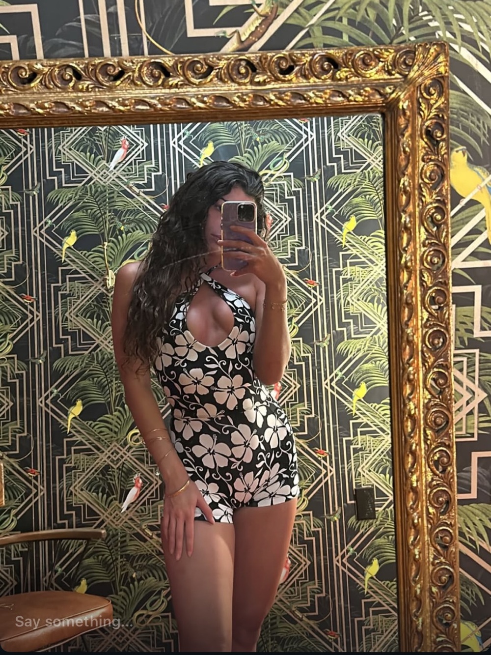 Benoa active V-neck Romper in Pupukea Black